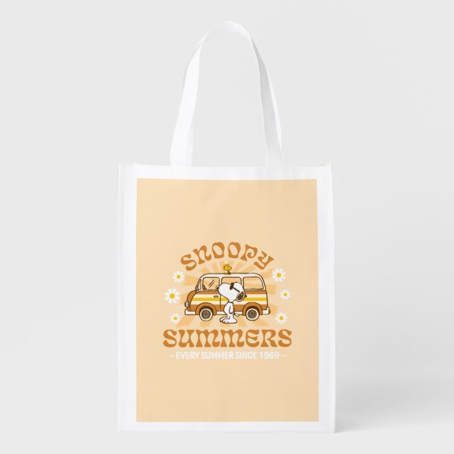 Road Trippin | Peanuts Snoopy Summers Grocery Bag (Front)