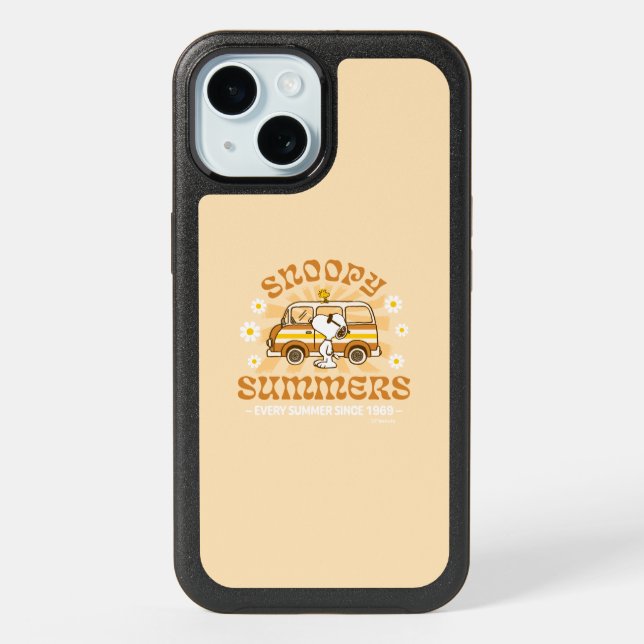 Road Trippin | Peanuts Snoopy Summers iPhone 15 Case (Back)