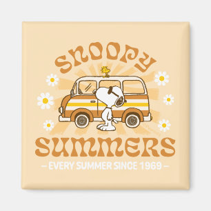 Road Trippin Peanuts Snoopy Summers Magnet