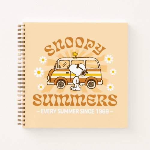 Road Trippin  Peanuts Snoopy Summers Notebook