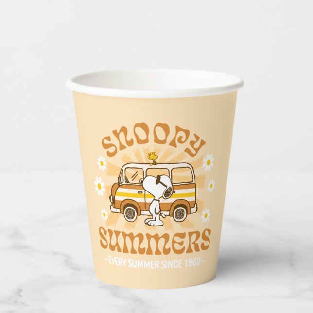 Road Trippin | Peanuts Snoopy Summers Paper Cups (Front)