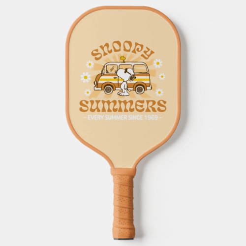 Road Trippin  Peanuts Snoopy Summers Pickleball Paddle