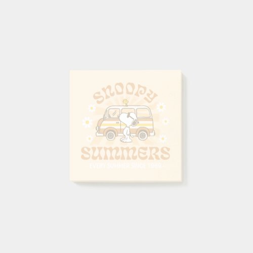 Road Trippin  Peanuts Snoopy Summers Post_it Notes