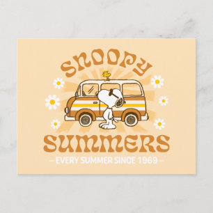 Road Trippin Peanuts Snoopy Summers Postcard
