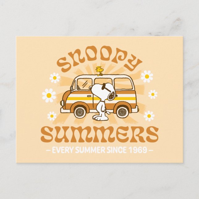 Road Trippin | Peanuts Snoopy Summers Postcard (Front)