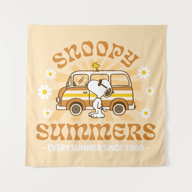 Road Trippin | Peanuts Snoopy Summers Tapestry (Front)