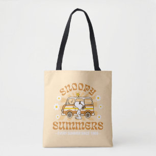 Road Trippin Peanuts Snoopy Summers Tote Bag