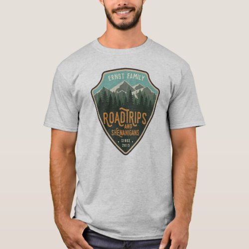 Road Trips and Shenanigans Personalized T_Shirt