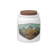 Road Trips & Shenanigans Outdoor Patch Fund Jar at Zazzle