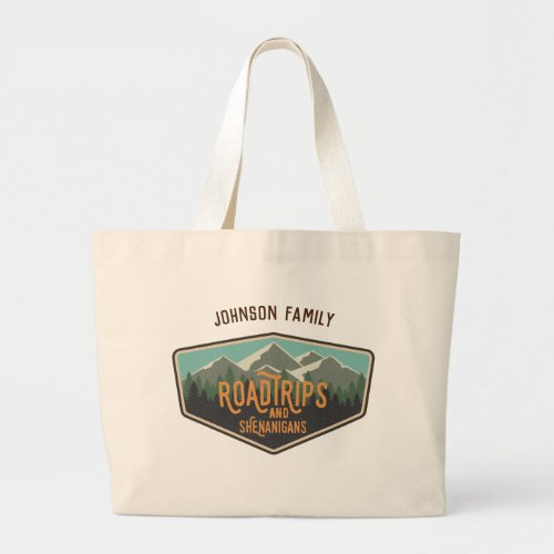 Road Trips  Shenanigans Outdoor Patch Tote Bag