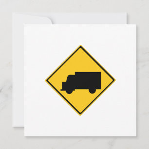 Road Truck Warning Sign