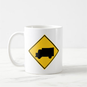 Road Truck Warning Sign Coffee Mug