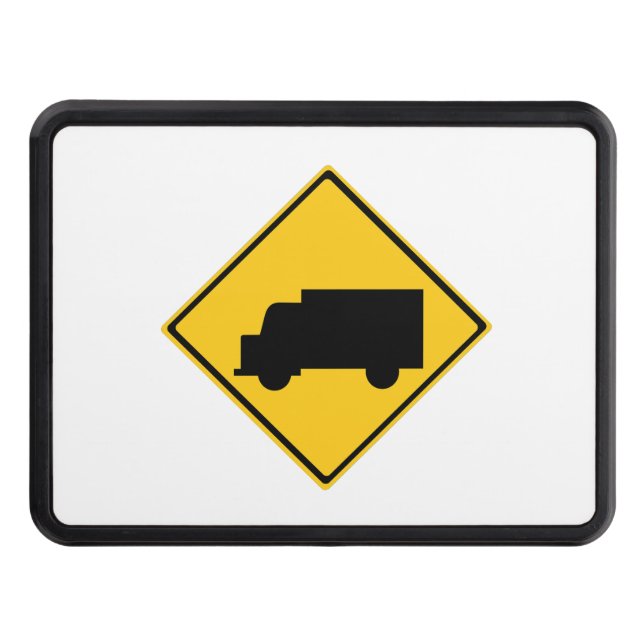 Road Truck Warning Sign Hitch Cover (Front)