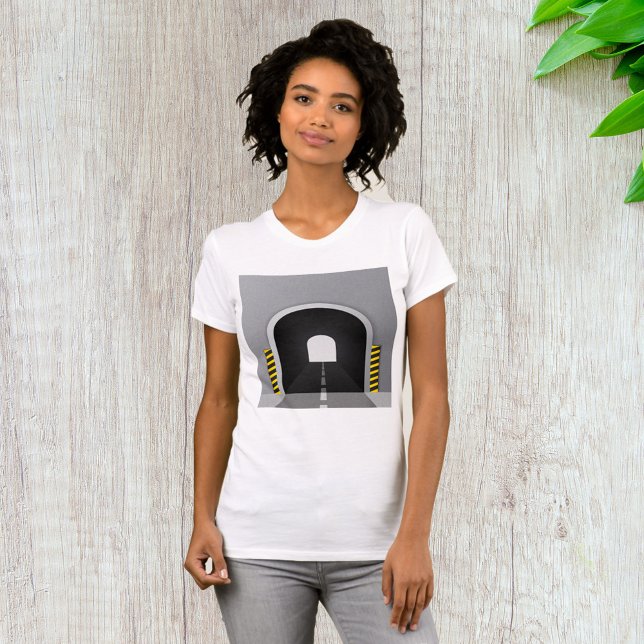 Road Tunnel Roading Markings Womens T-Shirt (Creator Uploaded)