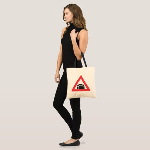 Road Tunnel Sign Roading Symbol Tote Bag