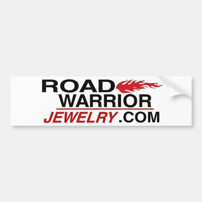 Road Warrior Jewelry Bumper Sticker (Front)