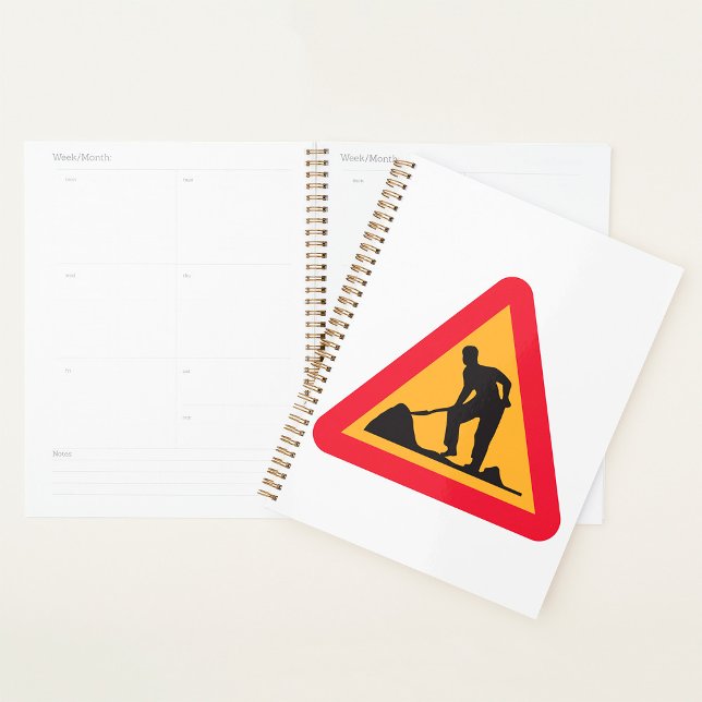 Road Work Ahead Sign Construction Zone Warning Planner (Creator Uploaded)