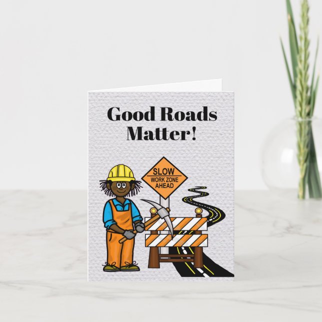 Road Worker Appreciation Card (Front)
