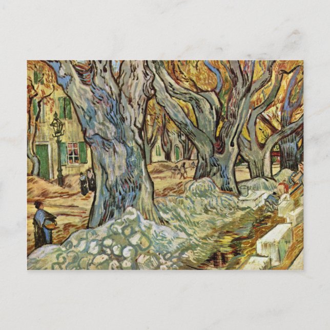 Road Workers By Vincent Van Gogh Postcard (Front)