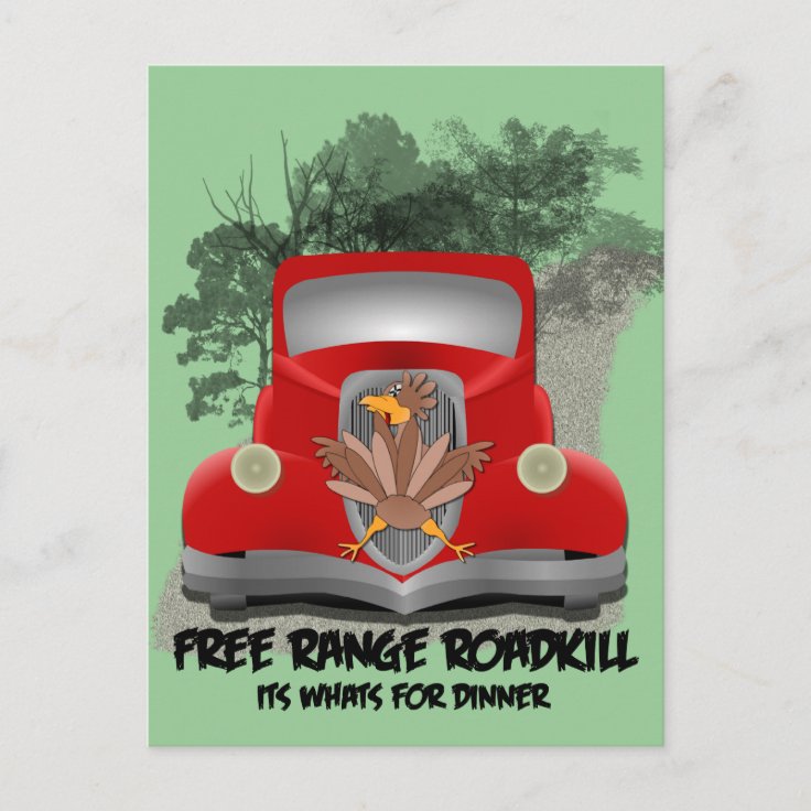 Roadkill for Dinner Recipe Card | Zazzle