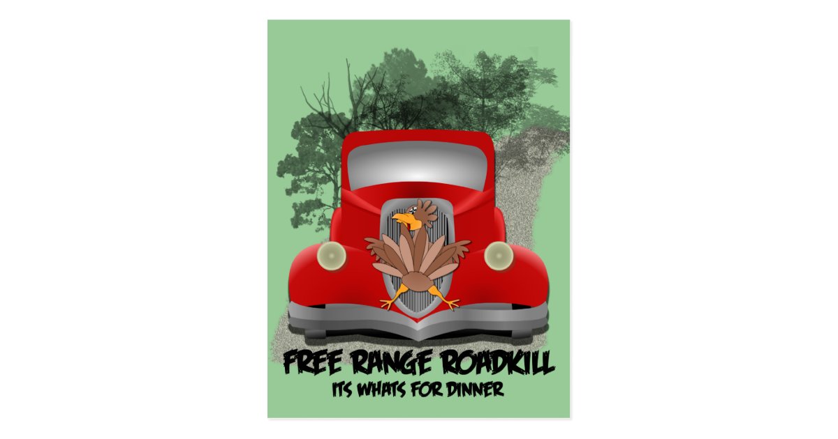 Roadkill for Dinner Recipe Card | Zazzle.com