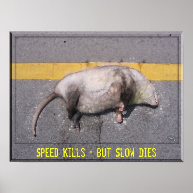Roadkill Motivational Poster (Front)