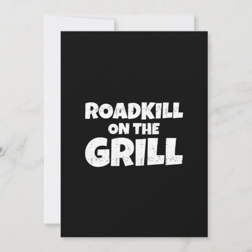 Roadkill on The Grill _ Funny BBQ Party Invitation
