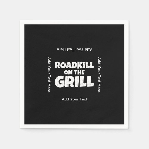 Roadkill on The Grill _ Funny BBQ Party Napkins