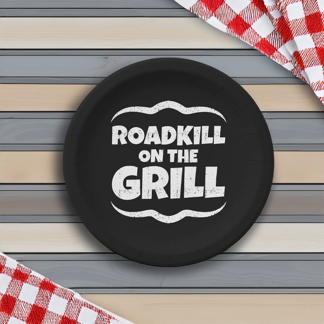 Roadkill on The Grill - Summer BBQ Party Paper Plates (Creator Uploaded)