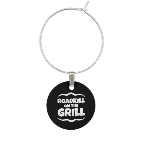 Roadkill on The Grill _ Summer BBQ Party Wine Glass Charm