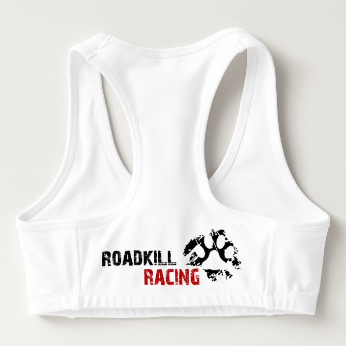 racing back sports bra