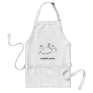 roadkill, roadkill queen adult apron