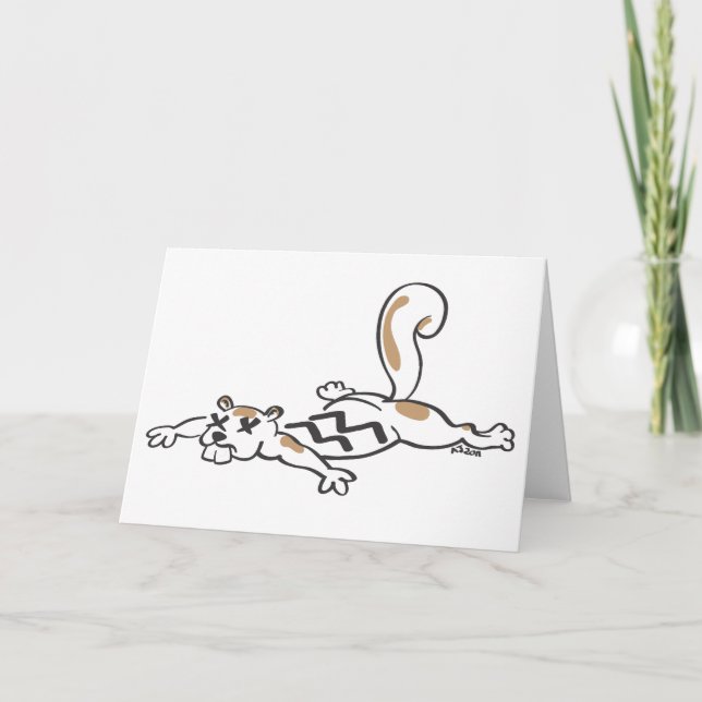 Roadkill Squirrel Card (Front)