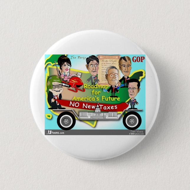 Roadmap for America Pinback Button (Front)