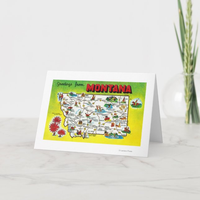 Roadmap of the State, Greetings From Card (Front)