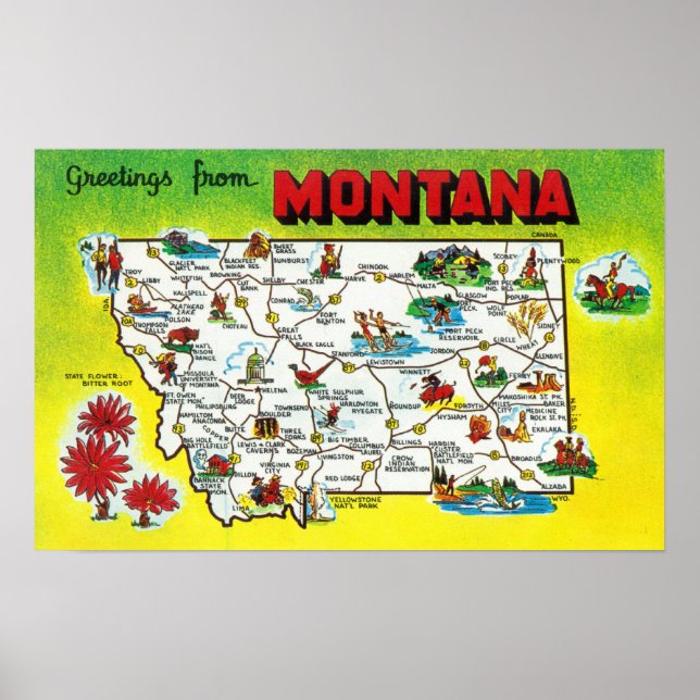 Roadmap of the State, Greetings From Poster (Front)