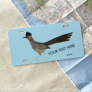 ROADRUNNER Bird Desert Southwest Art CUSTOM License Plate