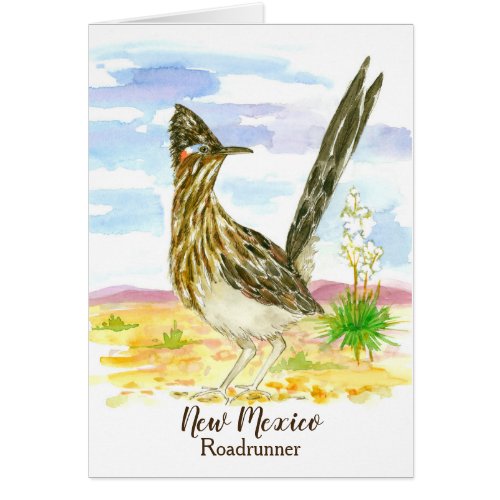 Roadrunner New Mexico State Bird Blank