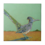 Roadrunner Tile<br><div class="desc">an indecisive roadrunner... "Of Two Minds"</div>