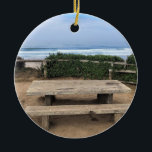 Roads End, Lincoln City, Oregon Ceramic Ornament<br><div class="desc">Beautiful view of the beach at Roads End State Recreation Site in Lincoln City,  Oregon. Photo taken September 2022.</div>