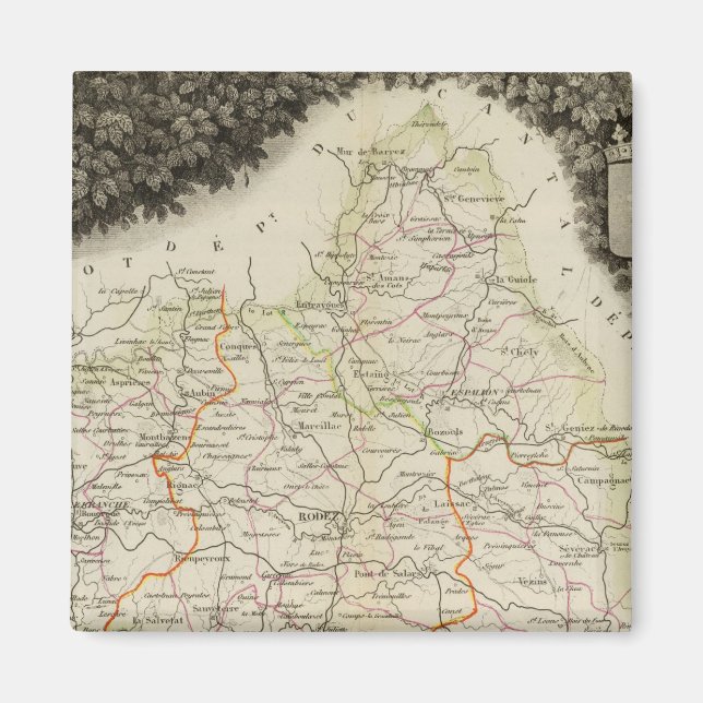 Roads, Towns, Cities Magnet (Front)