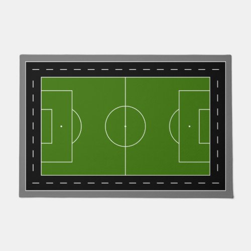 Roads with Soccer Field Doormat