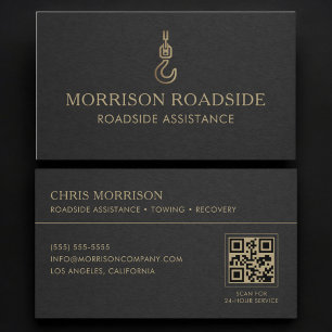 Roadside Assistance QR Code Business Card