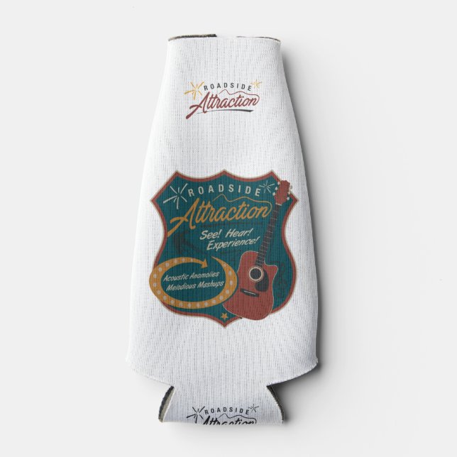 Roadside Attraction Bottle Cooler (Blue) (Front)