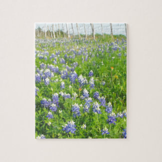 Roadside Bluebonnets Jigsaw Puzzle