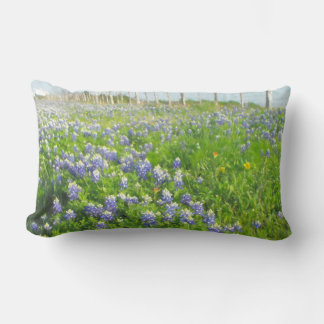 Roadside Bluebonnets Lumbar Pillow