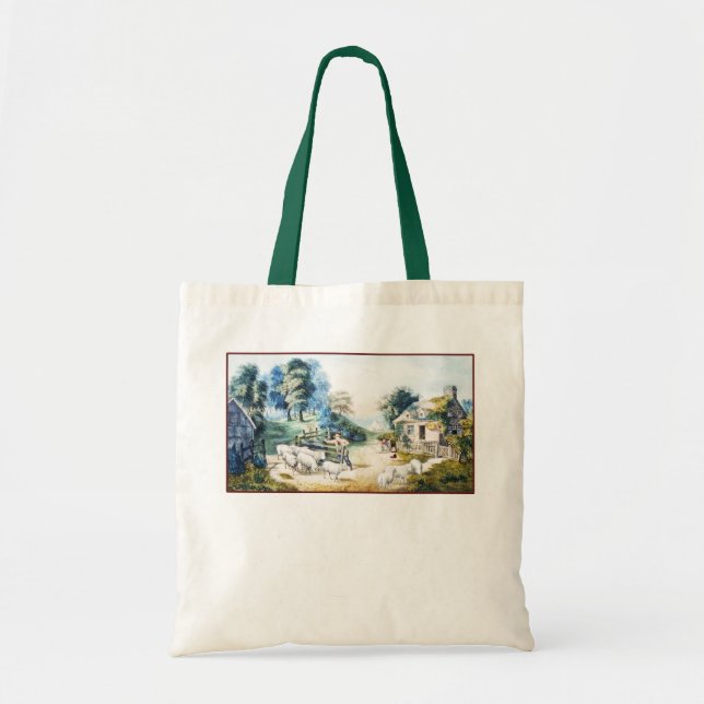 ROADSIDE COTTAGE TOTE BAG (Front)