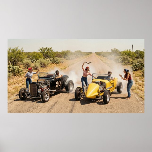 Roadside Dreams of the 60s and 70s Poster (Front)