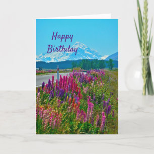 Roadside Flowers Birthday Card