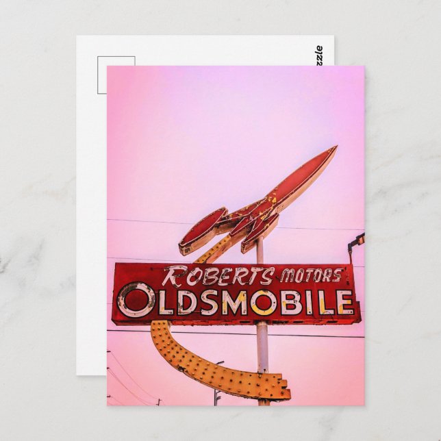 Roadside Neon Postcard (Front/Back)